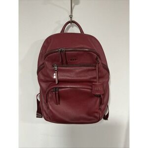 Tumi Voyager Hagen Backpack, Leather, Burgundy